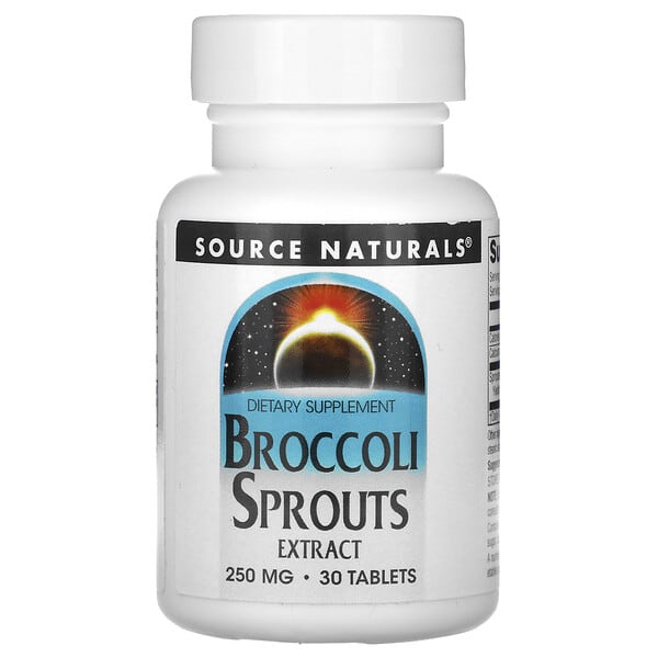 sns41103_v_8.jpg экстракт ростков брокколи, 30 таблеток (250 мг в 1 таблетке) — Source Naturals
