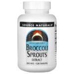 экстракт ростков брокколи, 120 таблеток (125 мг в 1 таблетке) — Source Naturals