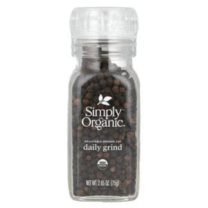 Daily Grind, черный перец горошком, 75 г (2,65 унции) — Simply Organic