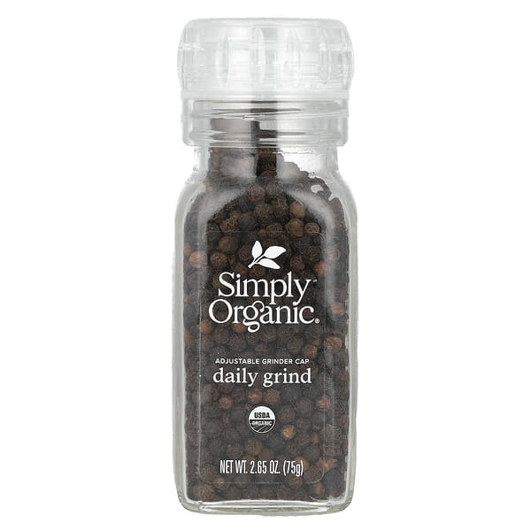 sog18263_v_34.jpg Daily Grind, черный перец горошком, 75 г (2,65 унции) — Simply Organic