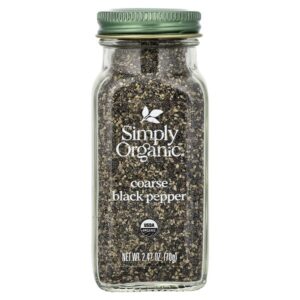 Органический крупный черный перец, 70 г (2,47 унции) — Simply Organic