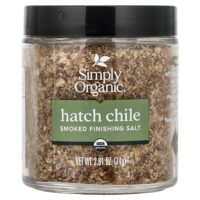 Копченая соль для финиша, Hatch Chile, 74 г (2,61 унции) — Simply Organic