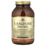 L-аргинин, 500 мг, 250 растительных капсул — Solgar