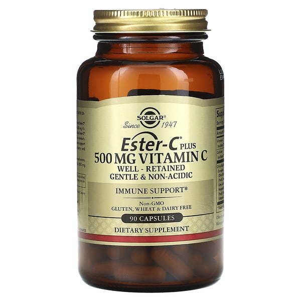 sol00692_v_8.jpg Ester-C плюс витамин C, 500 мг, 90 капсул — Solgar