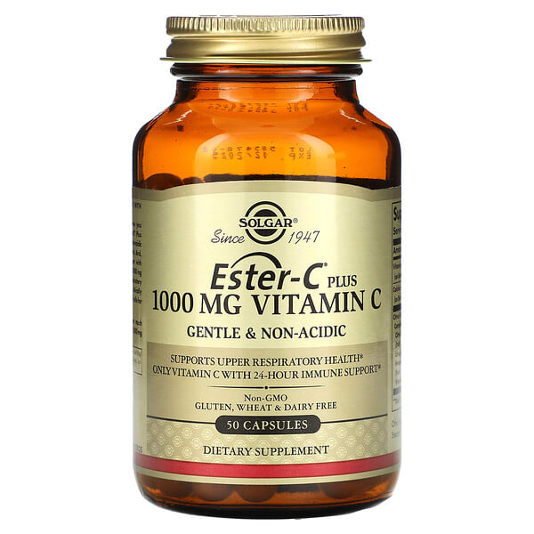 sol00693_v_8.jpg Ester-C плюс витамин C, 1000 мг, 50 капсул — Solgar