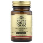Megasorb CoQ-10, 100 мг, 30 мягких таблеток — Solgar
