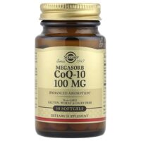 Megasorb CoQ-10, 100 мг, 30 мягких таблеток — Solgar