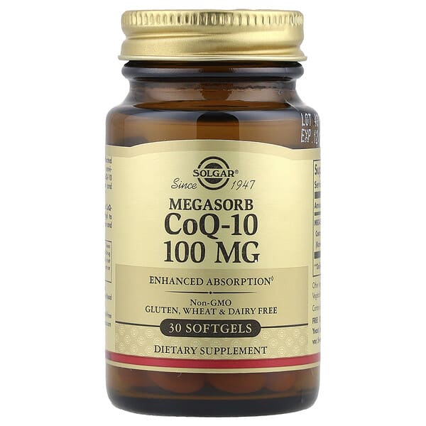 sol00947_v_8.jpg Megasorb CoQ-10, 100 мг, 30 мягких таблеток — Solgar