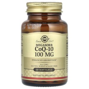 Megasorb с коэнзимом Q-10, 100 мг, 60 капсул — Solgar