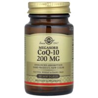 Megasorb CoQ10, 200 мг, 30 капсул — Solgar