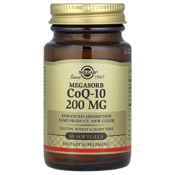 sol00959_v_8.jpg Megasorb CoQ10, 200 мг, 30 капсул — Solgar