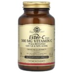 Ester-C Plus, витамин C, 500 мг, 100 вегетарианских капсул — Solgar