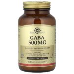GABA, 500 мг, 100 капсул на растительной основе — Solgar