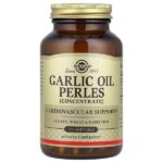 Garlic Oil Perles, концентрат чеснока, 250 капсул (1 мг в каждой капсуле) — Solgar