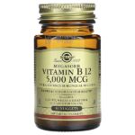 Megasorb, витамин B12, 5000 мкг, 30 таблеток — Solgar