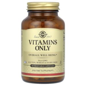 Vitamins Only, витамины, 90 вегетарианских капсул — Solgar