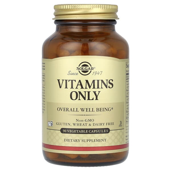 sol02812_v_67.jpg Vitamins Only, витамины, 90 вегетарианских капсул — Solgar
