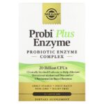 Probi Plus Enzyme, пробиотический ферментный комплекс, 20 млрд КОЕ, 30 капсул — Solgar