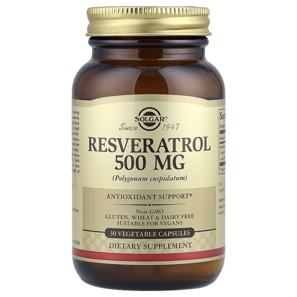 sol31045_v_62.jpg Resveratrol, 500 мг, 30 растительных капсул — Solgar