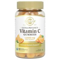 жевательные таблетки с витамином C, со вкусом апельсина, 1000 мг, 60 жевательных таблеток — Solgar
