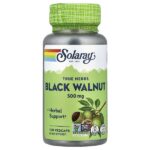 True Herbs, черный орех, 500 мг, 100 растительных капсул — Solaray