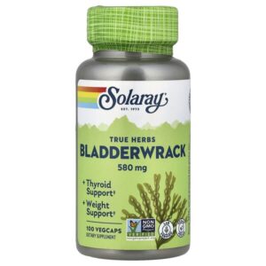 True Herbs, Bladderwrack, 580 мг, 100 растительных капсул — Solaray