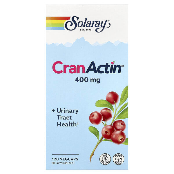 sor00841_v_73.jpg CranActin®, средство для здоровья мочевыводящих путей, 120 растительных капсул — Solaray