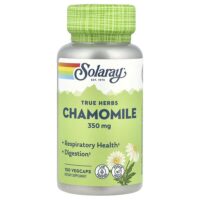 True Herbs, ромашка, 350 мг, 100 растительных капсул — Solaray