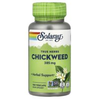 True Herbs, звездчатка, 385 мг, 100 вегетарианских капсул — Solaray