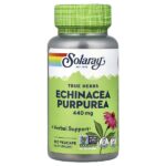 True Herbs, эхинацея пурпурная, 440 мг, 100 растительных капсул — Solaray