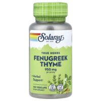 True Herbs, пажитник и чабрец, 100 растительных капсул — Solaray