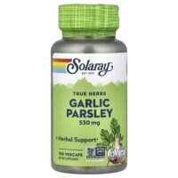 True Herbs, чеснок и петрушка, 100 растительных капсул — Solaray