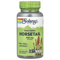True Herbs, хвощ, 100 растительных капсул (440 мг в 1 капсуле) — Solaray