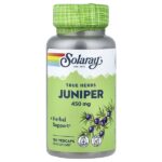 True Herbs, можжевельник, 450 мг, 100 вегетарианских капсул — Solaray