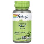 True Herbs, водоросли, 100 растительных капсул — Solaray