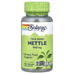 True Herbs, крапива, 100 растительных капсул (450 мг в 1 капсуле) — Solaray