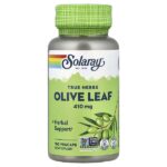 True Herbs, листья оливкового дерева, 410 мг, 100 вегетарианских капсул — Solaray