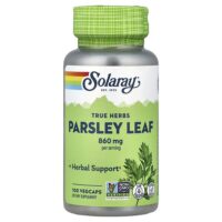 True Herbs, листья петрушки, 100 растительных капсул (430 мг в 1 капсуле) — Solaray