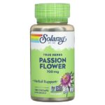 True Herbs, пассифлора, 100 капсул VegCap (350 мг в 1 капсуле) — Solaray