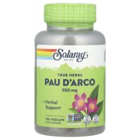 True Herbs, кора муравьиного дерева, 550 мг, 100 растительных капсул — Solaray