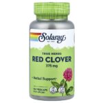 True Herbs, красный клевер, 375 мг, 100 вегетарианских капсул — Solaray