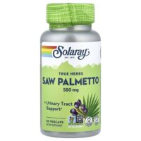 True Herbs, сереноя, 580 мг, 50 растительных капсул — Solaray