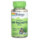 True Herbs, сереноа, 580 мг, 100 вегетарианских капсул — Solaray