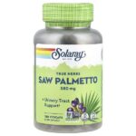True Herbs, сереноа, 580 мг, 180 вегетарианских капсул — Solaray