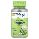 True Herbs, тысячелистник, 320 мг, 100 растительных капсул — Solaray