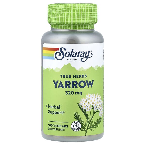 sor01690_v_27.jpg True Herbs, тысячелистник, 320 мг, 100 растительных капсул — Solaray