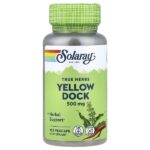 True Herbs, желтый док, 500 мг, 100 растительных капсул — Solaray