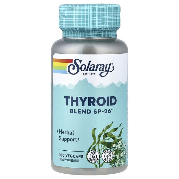 sor02260_v_38.jpg Thyroid Blend SP-26™, 100 растительных капсул — Solaray
