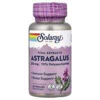 Vital Extracts, астрагал, 30 растительных капсул — Solaray
