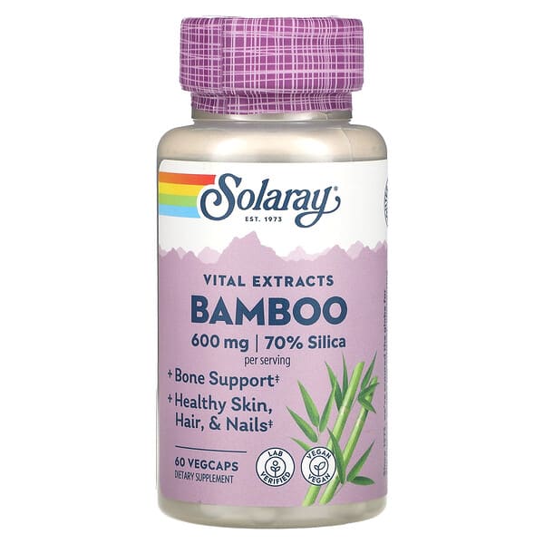 sor03075_v_57.jpg Vital Extracts, бамбук, 60 капсул VegCap (300 мг в капсуле) — Solaray